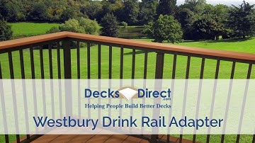 Drink Rail Adapter by Westbury Aluminum Railing