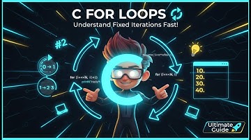 C For Loop Explained 🔄 | Master Fixed Iteration Loops in C Programming