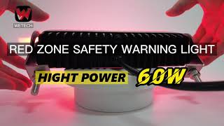 Wetech Forklift safety warning light red zone 60W high power