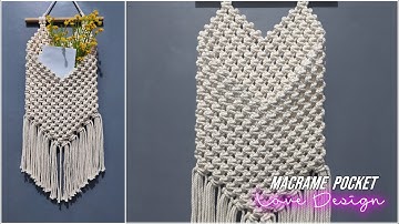 DIY Macrame Pocket Love Design | Macrame Tutorials