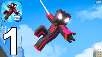 Spider Master 3D: Web Hero - Gameplay Part 1 Level 1-15 Craft Spider Rope Hero (iOS, Android)