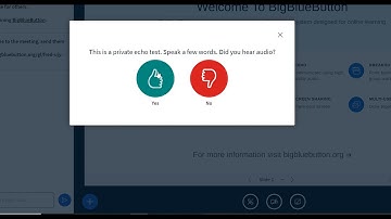 BigBlueButton 2.3: Select Audio