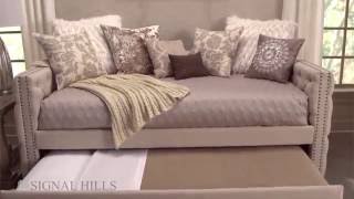 This video showcases the Knighstbridge day bed and trundle from Spring Hills, available on our site at: https://www.overstock.com/