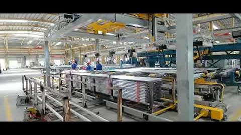 Automatic aluminum profile stacker