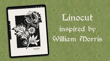 CLASS INTRO: William Morris Inspired Linocut in Procreate!