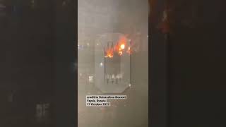 Moment A Su-34 Russian Warplane Crashed In A Residential Area Of Yeysk Due To Engine Failure