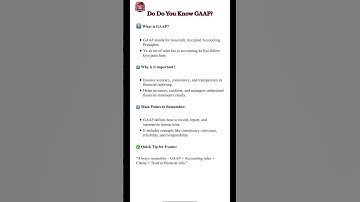 GAAP Accounting Rules Explained | Commerce Students Must Know