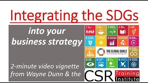 Integrating the SDGs into your business strategy