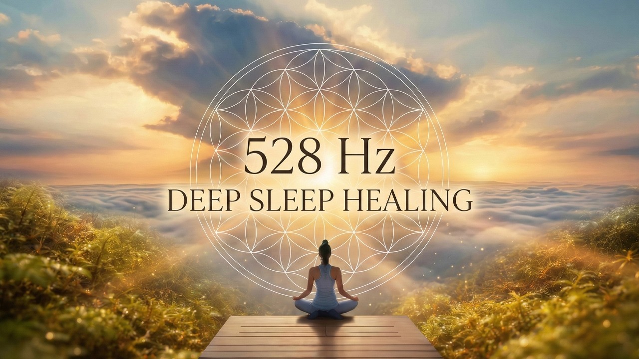 528 Hz Deep Heart Healing 🌙 Sleep Meditation Music (1 Hour) - YouTube