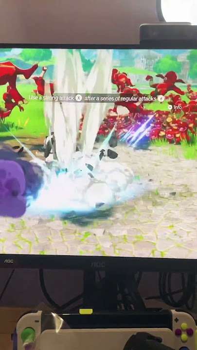 First Time Playing Hyrule Warriors Age of Calamity on Nintendo Switch Docking Mode #hyrulewarriors