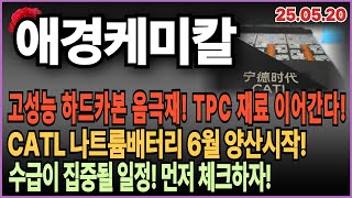 [애경케미칼 주가 전망 분석] 고성능 하드카본 2차전지 음극재! TPC! 나트륨배터리 6월 양산 시작! 급등일정체크!