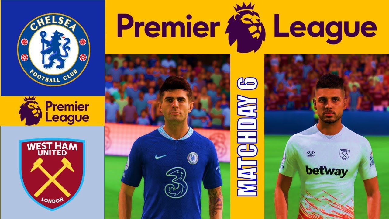 Chelsea Vs. West Ham - Premier League 22/23 Matchday 6 | FIFA 22 - Full Match
