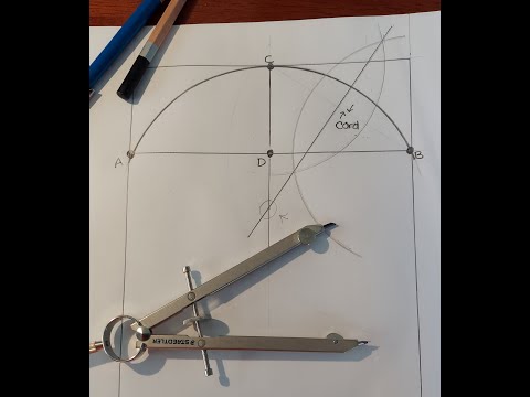 Compass Tips - Fit an arc in a rectangle - Method 1