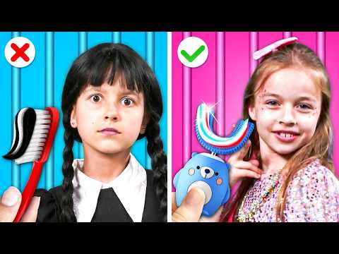 Wednesday vs Barbie in Jail 🚔 Cool Parenting Hacks