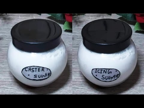 Perfect Homemade Icing Sugar and Caster Sugar Recipe | How To Make Caster Sugar and Icing Sugar