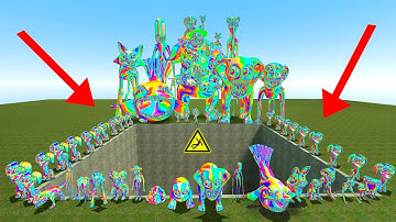 DESTROY NEW RAINBOW ZOONOMALY MONSTERS FAMILY BIG HOLE In Garry