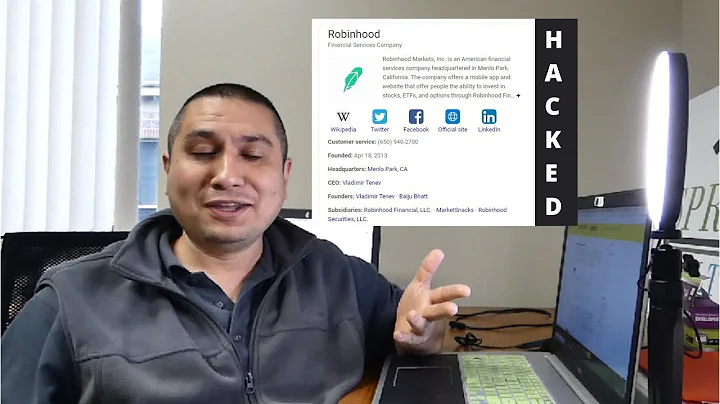 Robinhood stock Trading app hacked