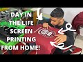 REGISTERING AND SCREEN PRINTING A MULTI COLOR DESIGN! | SCREEN PRINTING FR4OM HOME!
