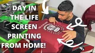 REGISTERING AND SCREEN PRINTING A MULTI COLOR DESIGN! | SCREEN PRINTING FR4OM HOME! screenshot 5