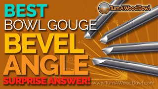 Bowl Gouge Bevel Angle Profile - Best Woodturning Tool Video