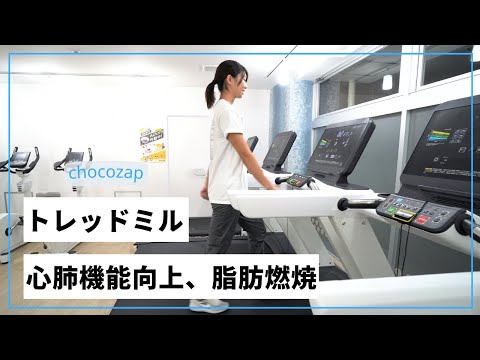心肺機能向上、脂肪燃焼－トレッドミルの使い方－