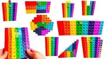 Making blocks 70-79 70 71 72 73 74 75 76 77 78 79 with Unofficial sticker ASMR