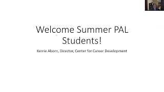 Center for Career Development Message to Summer PAL June 26, 2020