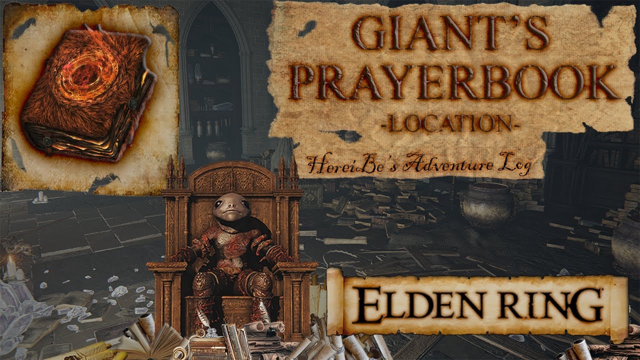 Giant's Prayerbook Location Elden Ring YouTube