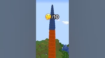 Minecraft BIGGEST Cobblestone Tower HACK 🤯