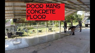 Home Made Vibrating Screed DIY Concrete Floor project Cheap Tools Solution.