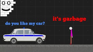 when you drive a car in turbo stickman ragdoll playground (real) screenshot 2