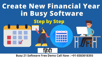 How to create new financial year in busy software in step by step hindi buy busy software:8076783949