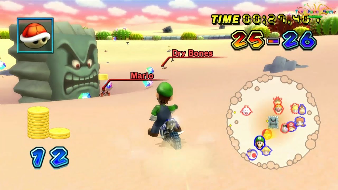 Luigi Coin Runners (Video Full HD 60Fps) Mario Kart Wii - Tung Funny Game