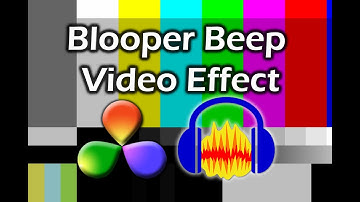 DaVinci Resolve/Audacity Tutorial: How To Create a Blooper Beep Video Effect