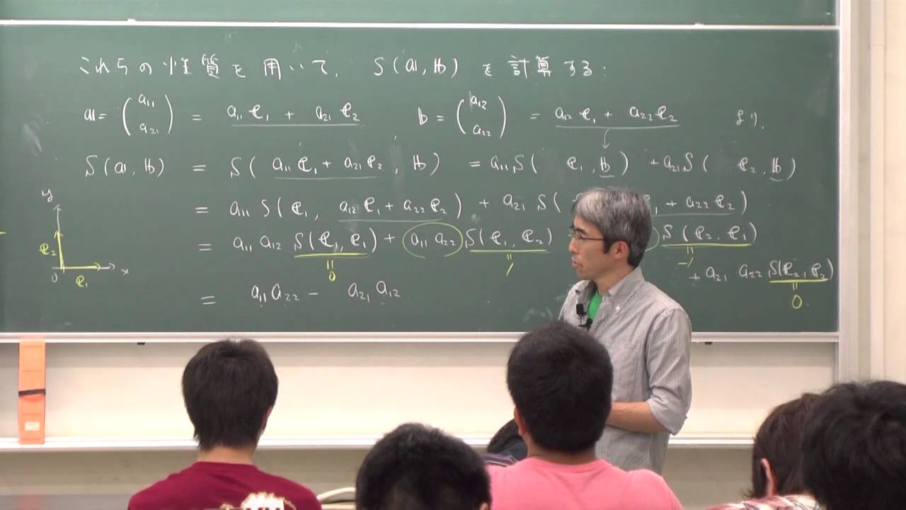 線形代数I (2013) (17) 置換 (1) (Linear Algebra I (2013