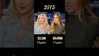 Compare networth of Sabrina Carpenter and Tate McRae!#networth #treding #evolution #celebrity #music
