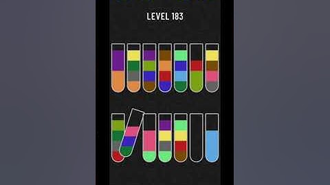 Water sort puzzle level 183