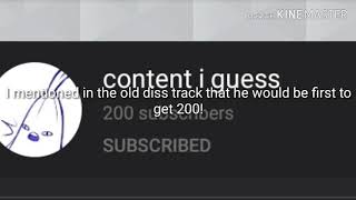Congrats on 200 subscribers content i guess!