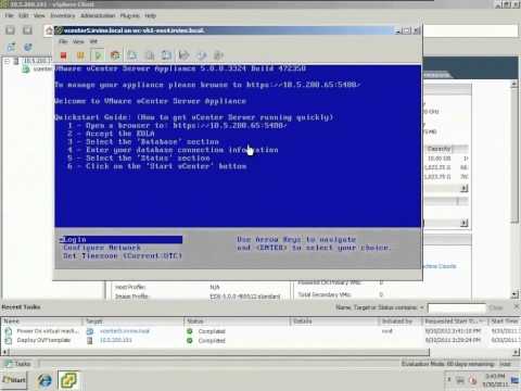 Installing VMware vCenter