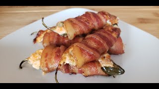 Bacon Wrapped Cream Cheese Jalapeno Poppers