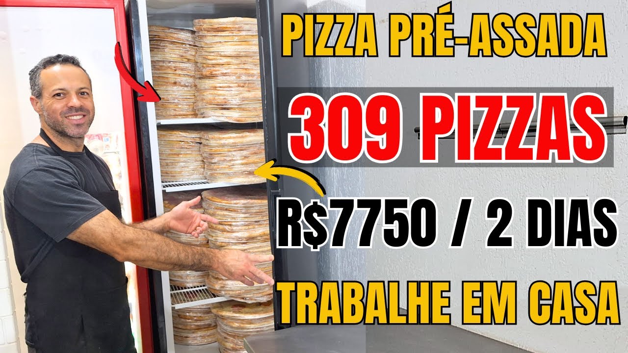 PIZZA PRÉ ASSADA I TRABALHE EM CASA I PRODUÇÃO DE 309 PIZZAS I  FIZEMOS R$7750 REAIS EM 2 DIAS