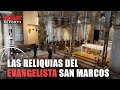 Venecia  francisco ante las reliquias del evangelista san marcos en venecia