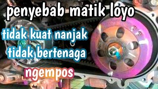 Penyebab motor matik loyo kurang tenaga