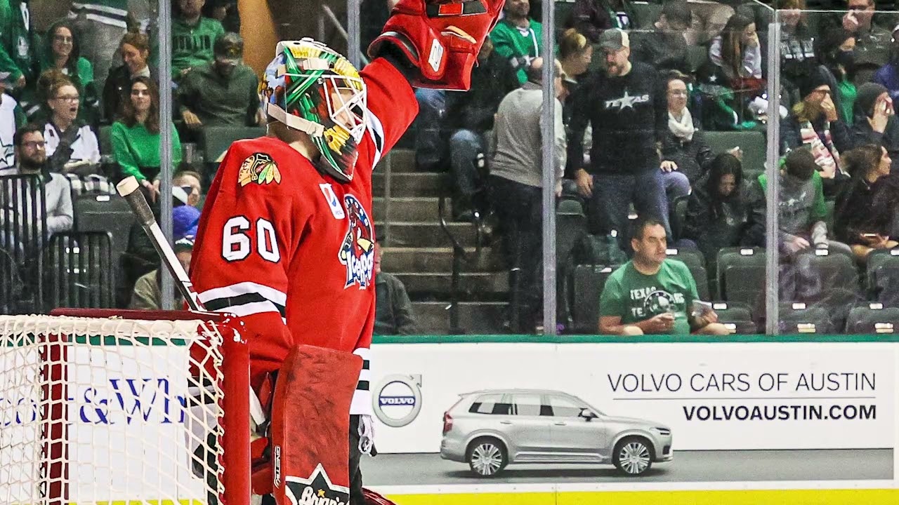 Collin Delia Scores First Goalie Goal in Rockford IceHogs' AHL History - On  Tap Sports Net