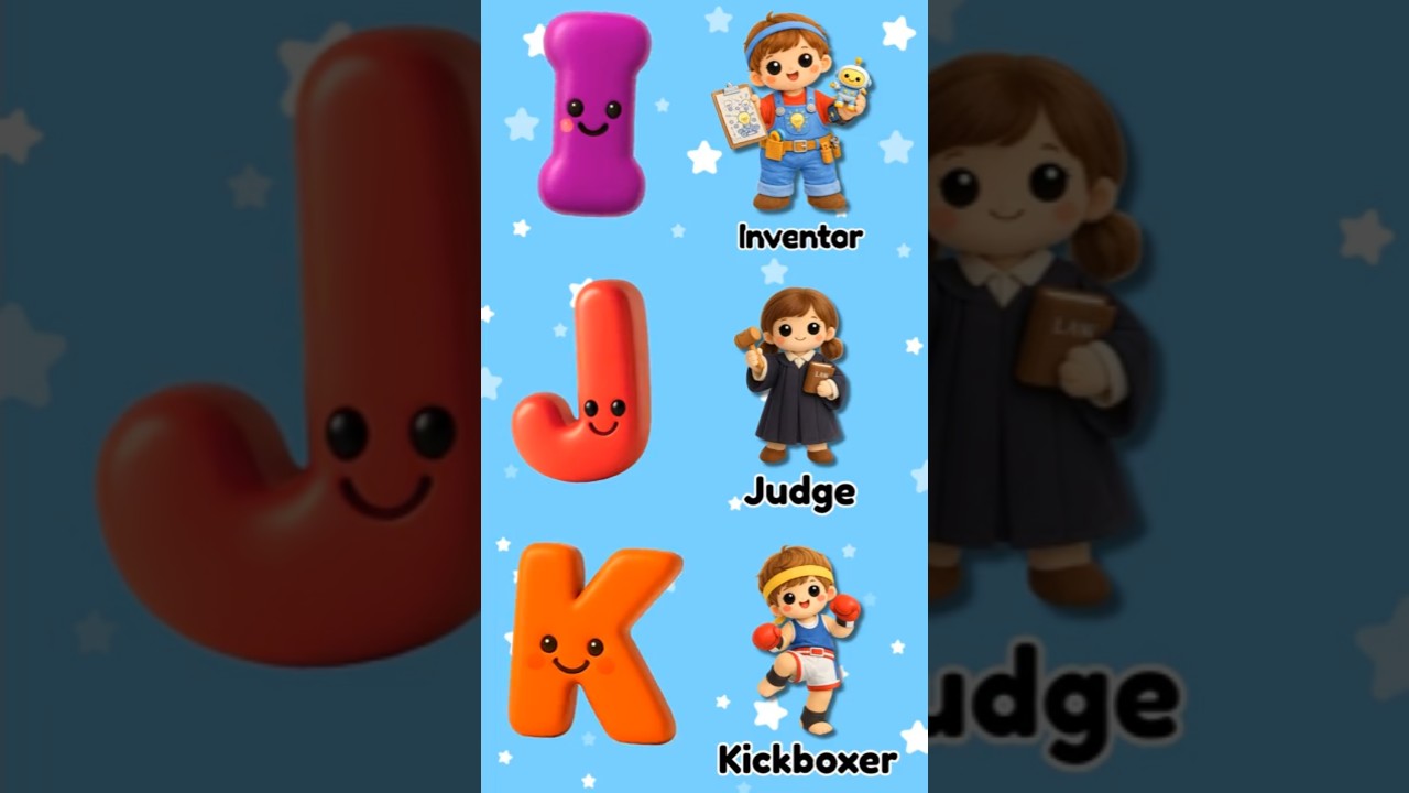 ABC Jobs Song I-Q 🌟 | Fun Alphabet Job Song for Preschool Kids
