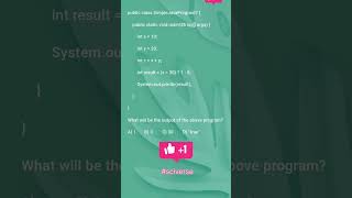 Celebrity predict the output#java#logic #sciverse #questions #programming Profile