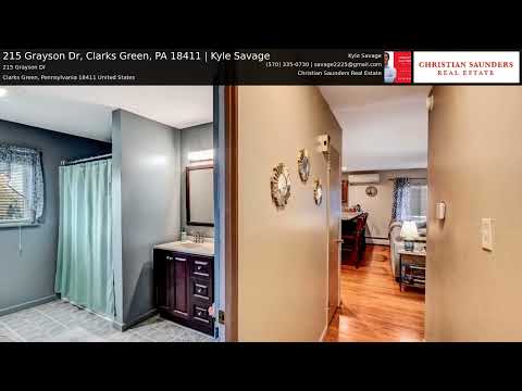 215 Grayson Dr, Clarks Green, PA home video tour