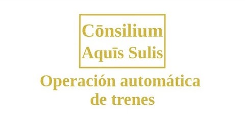 Operación automática de trenes