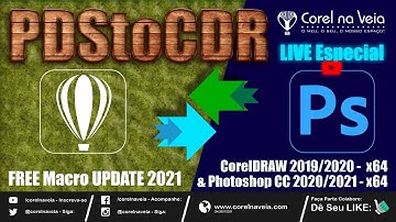 PHOTOSHOP PSD to CDR CorelDRAW 2020 Macro Updade 2021