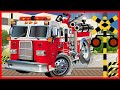 【消防車 踏切 アニメ】★Fire engine 火事だ!! 消防車出動★幼児 子供向け /Train for children and railroad crossing animation